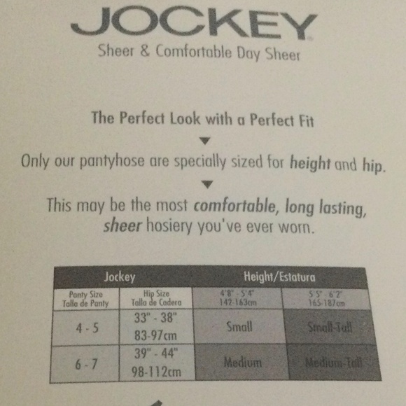 Vintage Jockey Style #1952 Day Sheer Sandalfoot Tuxedo Black Size Medium-Tall - Picture 3 of 4